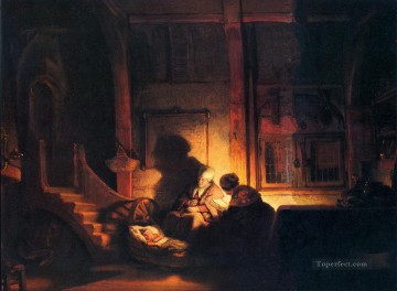 聖家族の夜 レンブラント Oil Paintings